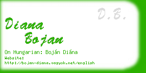 diana bojan business card